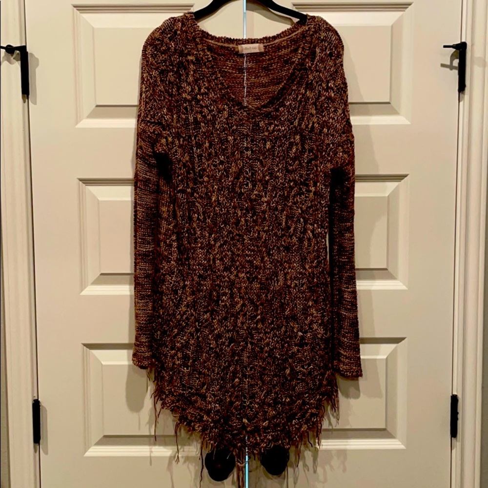 Burgundy crocheted top